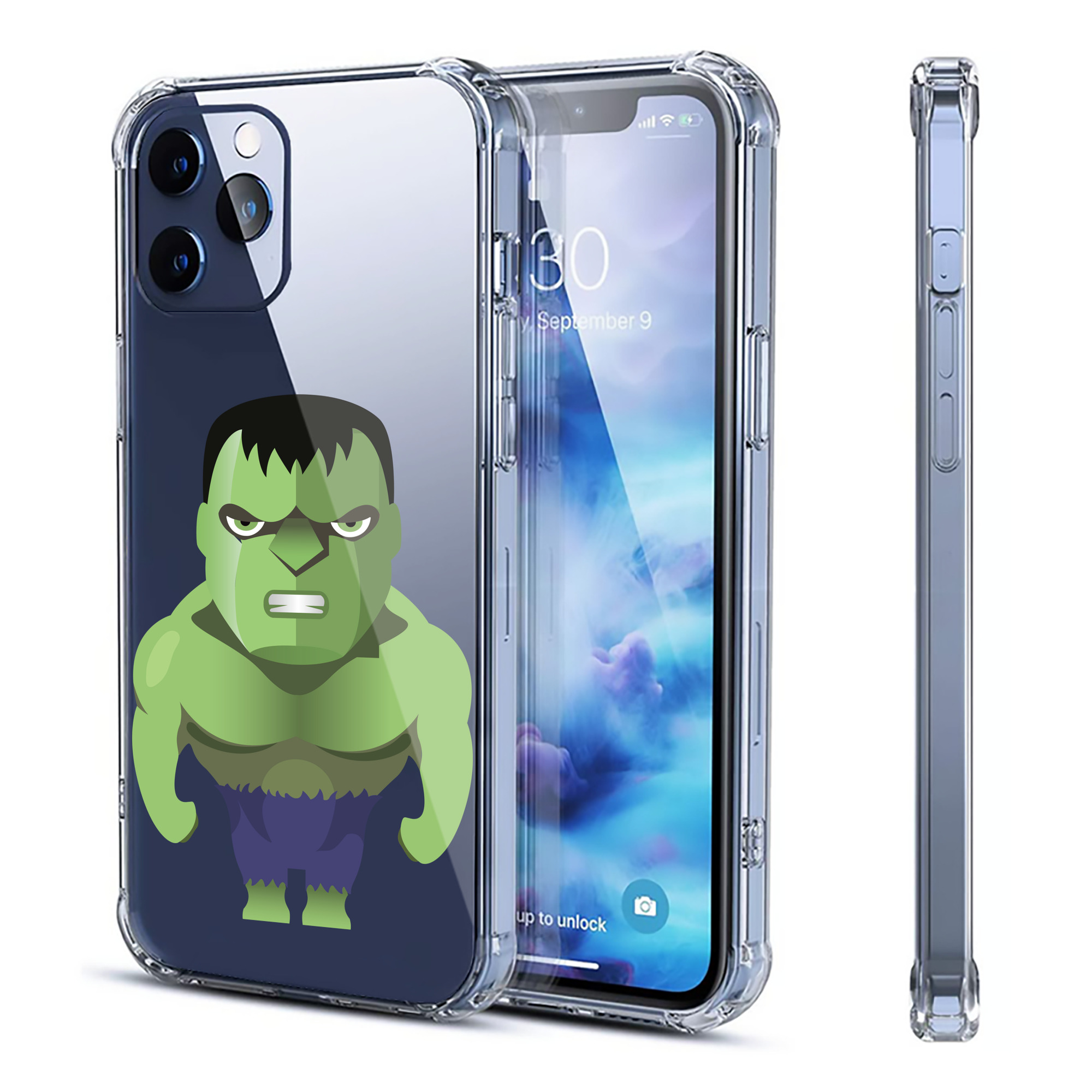 （画像用） アベンジャーズ The Avengers 【iPhone 12シリーズ対応】透明スマホケース（クリアソフトケース）